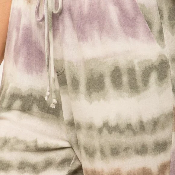 MYSTREE Women’s Tie Dye Joggers – Pastel Sage Lavender Neutral, Size [Insert Siz - Picture 7 of 7